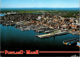 Maine Portland Aerial View Showing Portland Waterfront 2005 - Portland