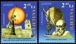 Lithuania Litauen 2009 Europa Astronomy Space Set Of 2 Stamps Mint - Europe
