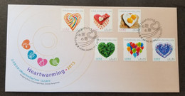 Hong Kong Heartwarming 2015 Balloon Flower Candy Cake Food Egg (stamp FDC) - Cartas