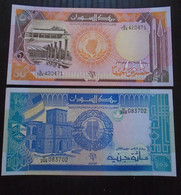 SUDAN , P 48 + 50b ,  50 + 100 Pounds ,  1991 + 1992, UNC , Neuf, 2 Notes - Sudan