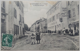 42 - LOIRE - Noirétable - Tourist Hôtel Et Rue Des Granges - Carte Animée - - Noiretable