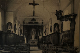 Chaussee Notre Dame Louvignies // Interieur De L'Eglise 1945 - Soignies