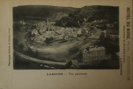 Laroche // Vue Generale - Promo Carte ( Hotel Du Nord Propr. Schindler) Ca 1900 - La-Roche-en-Ardenne