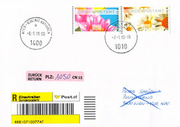 Austria Registered FDC 2010 ATM Flowers (both Types) Marked Sonderpostamt (TS11-62) - ATM - Frama (viñetas)