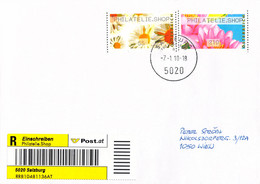 Austria Registered FDC 2010 ATM Flowers (both Types) Marked Philatelie.Shop (TS11-62) - ATM - Frama (viñetas)