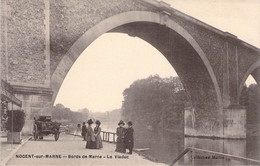 CPA - 94 - Nogent Sur Marne - BORDS DE MARNE - Le Viaduc - ANIMEE - Photographe - Costume - Casino - - Nogent Sur Marne