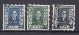 Iceland 1952 - Michel 281-283 MNH ** - Nuevos