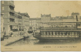 La Seyne - Quai Du Port **Belle Cpa Pionnière ** Dos Simple - Ed. Giraud N°113 - La Seyne-sur-Mer