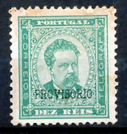 !										■■■■■ds■■ Portugal 1892 AF#81 (*) Provisional 10 Réis Overprint Type B (x0315) - Neufs