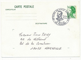 Entier CP 2,00 Liberté - Cachet Temporaire "IIeme Expo France Andorre" Charles Romeu - PRADES 14 Mai 1988 - Cartes Postales Types Et TSC (avant 1995)