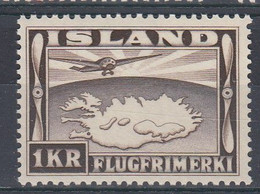 OM1966. Iceland 1934. Michel 179. MNH(**) - Airmail