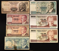 Turchia Turkiye 16 Banconote 16 Notes Lotto.4035 - Turkey