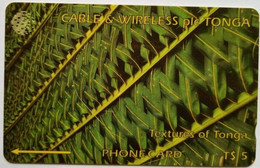 Tonga Cable And Wireless T$5  185CTGA " Green " - Tonga