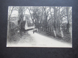 Frankreich 1909 AK Wissant La Ferme D'Herlen Dorfstraße Mit Kleinem Jungen - Wissant