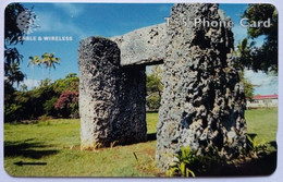 Tonga Cable And Wireless T$5 323CTDG " Ha'amonga ( The Ancient Royal Archway " Old Logo - Tonga