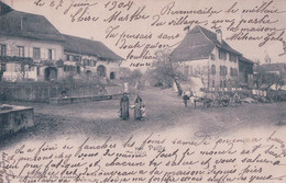 Pailly VD, Rue Animée Et Attelage De 2 Chevaux (27.6.1904) - Pailly