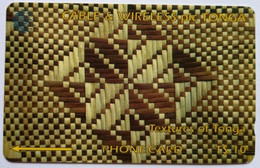 Tonga Cable And Wireless T$10  154CTGA  " White And Brown " - Tonga