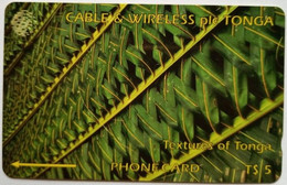 Tonga Cable And Wireless T$5  129CTGA " Green " - Tonga