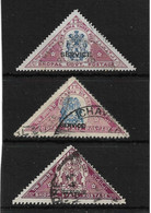 INDIA - BHOPAL 1935 - 1939 SG O330/O332 FINE USED Cat £7 - Bhopal