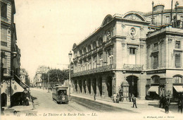 Reims * Le Théâtre Et La Rue De Vesle * Tram Tramway - Reims