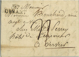 97 DINANT Dinant 1816 Pour Verviers - 1815-1830 (Période Hollandaise)