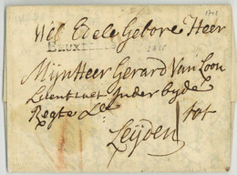 BRUXELLES Guerre De La Succession D'Autriche 1748 Pour Leiden LAS Vicomte De Surmont Vlooswijck - 1714-1794 (Oesterreichische Niederlande)