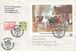 DENMARK - BRIEF 1984 ROSKILDE > HAMBURG/DE /  Q - Storia Postale