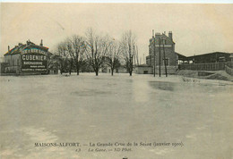 Maisons Alfort * La Grande Crue De La Seine * La Gare * Inondé Inondations * Janvier 1910 - Maisons Alfort