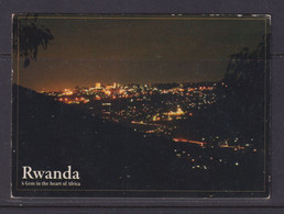 RWANDA - Kigali At Night Used Postcard To The UK As Scans - Ruanda