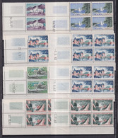 COINS DATES 1961/63 - 3 SCANS ! - TOURISME - BLOC De 4 ** MNH  - COTE = 87 EUR. - 1960-1969