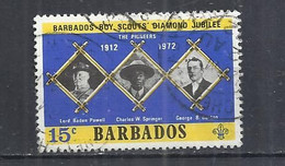 BARBADOS 1972 - DIAMPND JUBILEE OF SCOUTS - USED OBLITERE GESTEMPELT USADO - Gebruikt