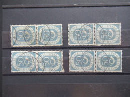 BRD Posthorn 1952 Michel Nr. 134 4x Als Senkrechtes Paar Gestempelt - Used Stamps