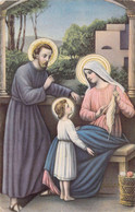 CPA - RELIGION - Illustration Religieuse D'une Sainte De Son Mari Et De Son Enfant - Virgen Mary & Madonnas