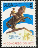 Cuba - C10/37 - (°)used - 1991 - Michel 3516 - Communitische Partij Congres - Gebruikt