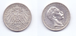 Germany Prussia 3 Mark 1912 A - 2, 3 & 5 Mark Silver