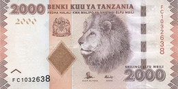 TANZANIA P. 42b 2000 S 2015 UNC - Tanzania