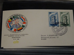 Italy 1956 Europa FDC VF - 1956