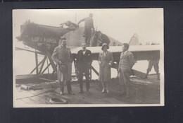 Dt. Reich AK Lufthansa Wasser-Flugzeug Rappenwört Karlsruhe 1930 - 1919-1938: Between Wars