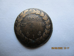 France: 5 Centimes An 5 I (Limoges) - 1795-1799 Directoire