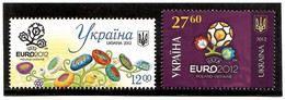 Ukraine 2012 . UEFA EURO 2012 (Flowers, Logo). 2v: 12, 27.60.   Michel # 1245-46 - Ukraine