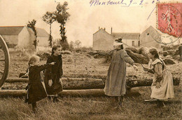 Montreuil 1907 * CPA * Une Partie De Colin Maillard * Jeux Game COLIN MAILLARD Enfants - Other & Unclassified