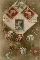 Le Langage Des Timbres * Carte Photo Irisette N°1895 * Timbre Philatélie Stamps Stamps - Timbres (représentations)