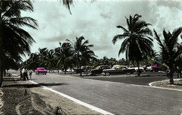 Aruba, N.A., New Boulevard To Basiruti, Cars (1959) Tinted RPPC Postcard - Aruba