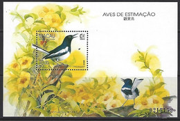 PORTUGAL - Macau 1995 - Prized Birds - Souvenir Sheet - Hojas Bloque