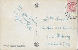 HALANZY ..-- 1958 De ZEEBRUGGE Vers Melle Claudine BECKER . Signé : Jean - Pol . - Aubange