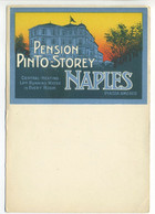 CPSM Illustration NAPLES - NAPOLI - Pension Pinto-Storey - Piazza Amedeo - Napoli (Naples)