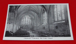 Semi Modern Vintage Printed Postcard Postale Carte Postkarte Chichester Cathedral The Lady Chapel Sussex England - Chichester