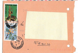 Burkina Faso -LETTRE  OUAGADOUGOU 5/9/1989 Pour FRANCE/N°732+786 THEMATIQUE - Burkina Faso (1984-...)