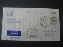 Polen 1968- 50 Jahre Int. Flugpost Von Krakau Nach Wien - Posta Aerea