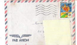 Burkina Faso -LETTRE  OUAGADOUGOU CNT 5/9/1989 Pour FRANCE/N°771 THEMATIQUE - Burkina Faso (1984-...)